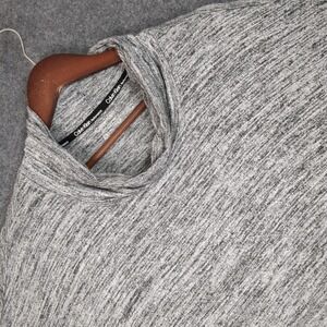 Calvin Klein Performance Gray Space Dye Cowl Neck Pullover Top Womens Medium